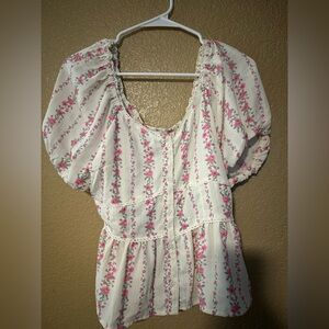 Floral Button-Up Shirt